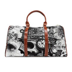 Gothic Style Unique Area Travel Bag 20’’ x 12’’ / Brown