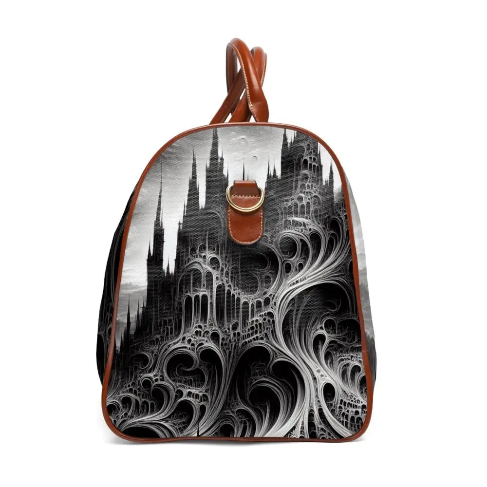 Gothic Travel Bag with Crooked Landscape Design 20’’ x 12’’