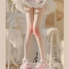 Gradient Blush White Stockings - One Size