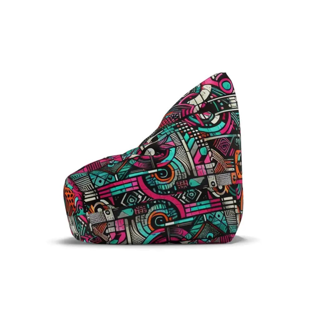 Graffiti Bean Bag Chair Cover in Urban Abstract Pattern
