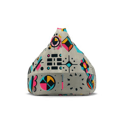 Graffiti Bean Bag Chair Cover Urban Concrete Style