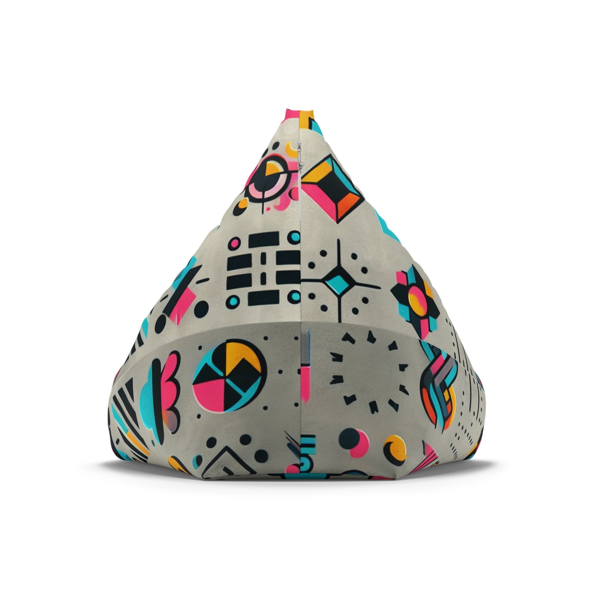 Graffiti Bean Bag Chair Cover Urban Concrete Style