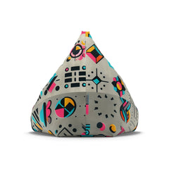 Graffiti Bean Bag Chair Cover Urban Concrete Style