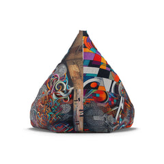 Graffiti Bean Bag Chair Cover Urban Street Art Design