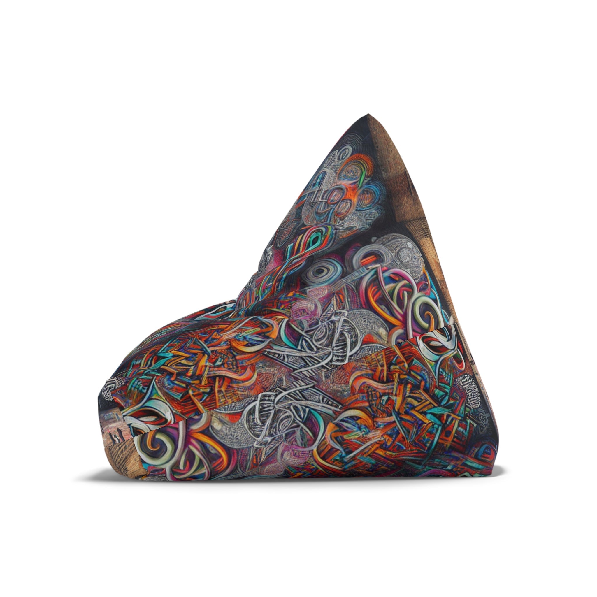 Graffiti Bean Bag Chair Cover Urban Street Art Design