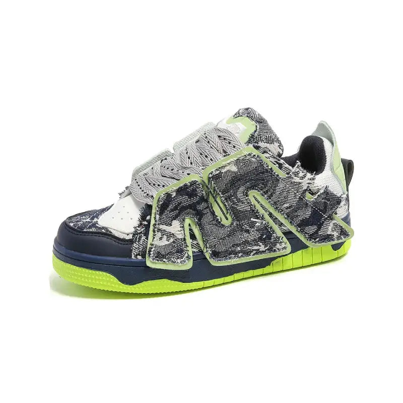 Graffiti Chunky Letter M Skateboard Sneakers Euro Size