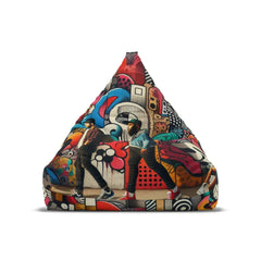 Graffiti City Vividly Designed Bean Bag Chair Cover 38’’ ×