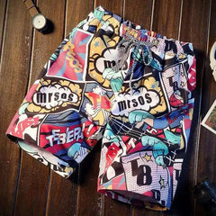 Graffiti Colorful Beach Shorts