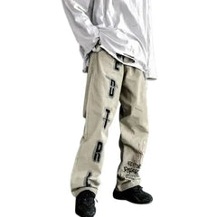 Graffiti Grunge Punk Oversized Pants for Men and Women