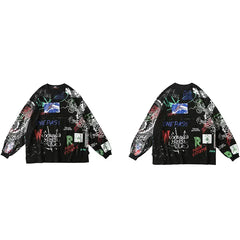 Graffiti Harajuku Sweatshirt Oversized