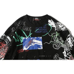 Graffiti Harajuku Sweatshirt Oversized