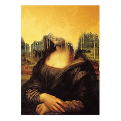Graffiti Mona Lisa Canvas Gangsta Poster Art 20x30CM