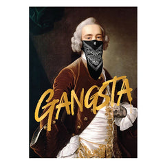 Graffiti Mona Lisa Canvas Gangsta Poster Art 20x30CM