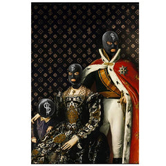 Graffiti Mona Lisa Canvas Gangsta Poster Art 20x30CM