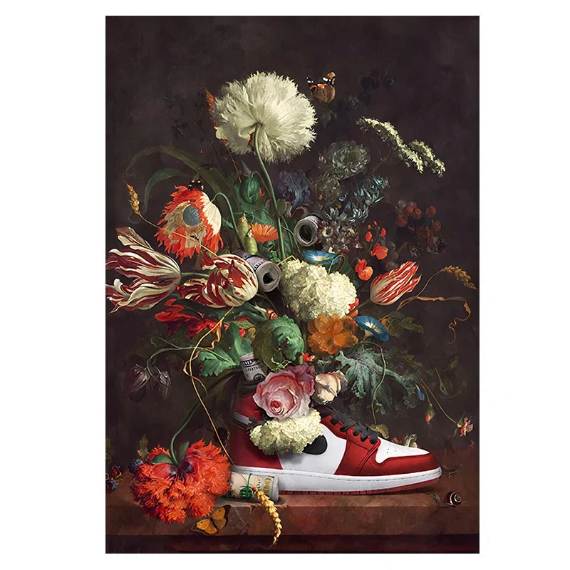 Graffiti Mona Lisa Canvas Gangsta Poster Art 20x30CM