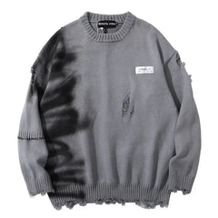 Graffiti Oversize Knitted Sweater