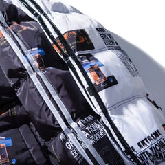 Graffiti Parka Padded Coat for Winter