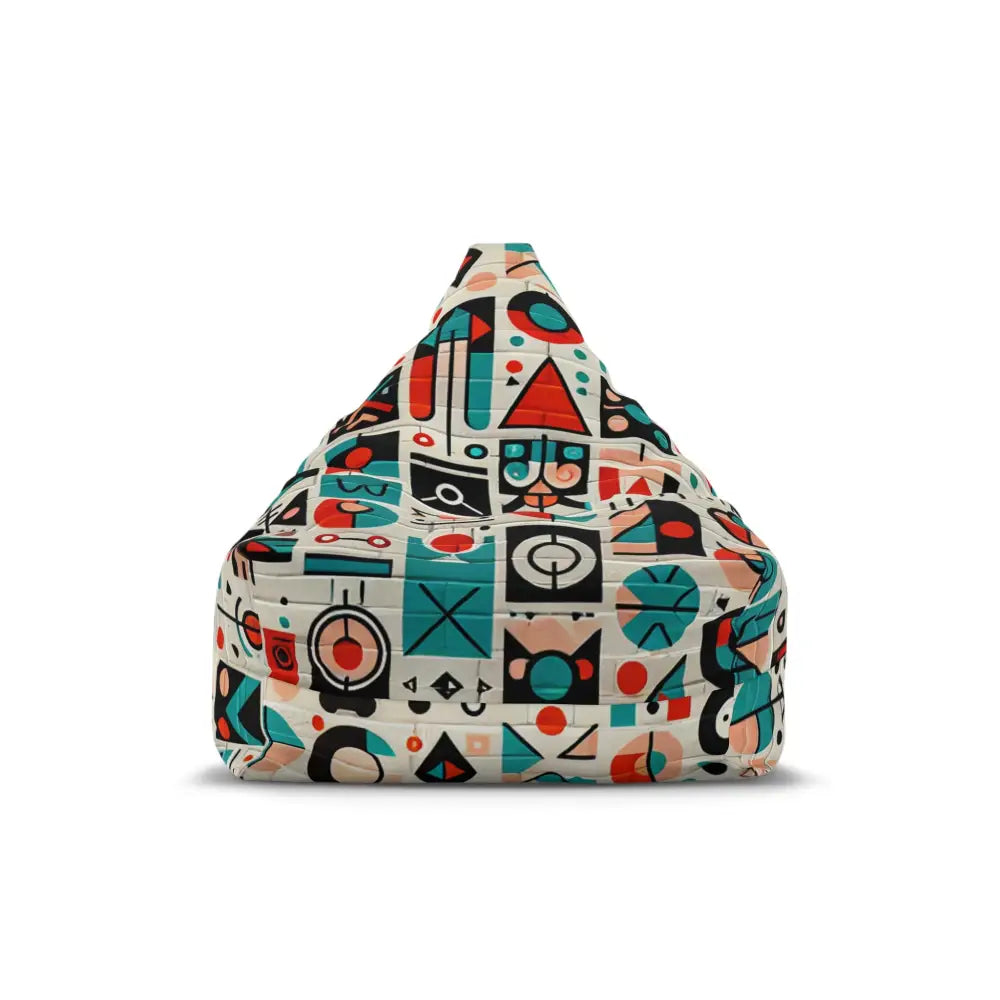 Graffiti Pattern Bean Bag Chair Cover with Urban Design