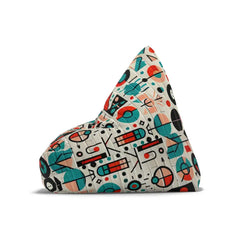 Graffiti Pattern Bean Bag Chair Cover with Urban Design