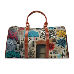 Graffiti Print Urban-Themed Area Travel Bag 20’’ x 12’’