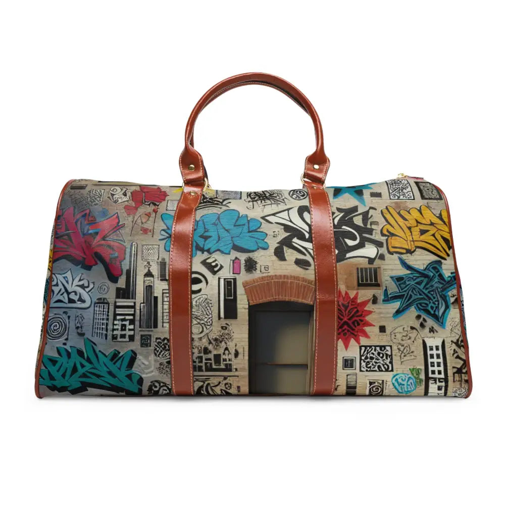Graffiti Print Urban-Themed Area Travel Bag 20’’ x 12’’