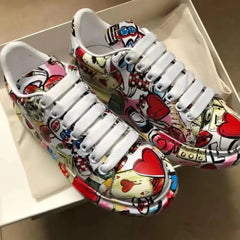Graffiti Soft Platform Sneakers Euro Size