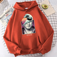 Great Wave Vaporwave Prints Hoodie