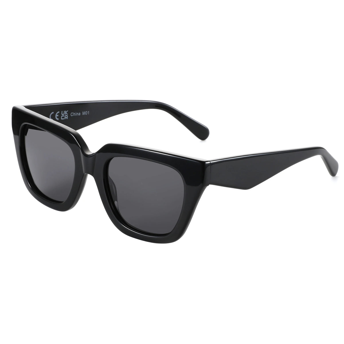 Green demi tortoiseshell sunglasses with bold acetate frame and UV400 polarized lenses, close-up detail view.
