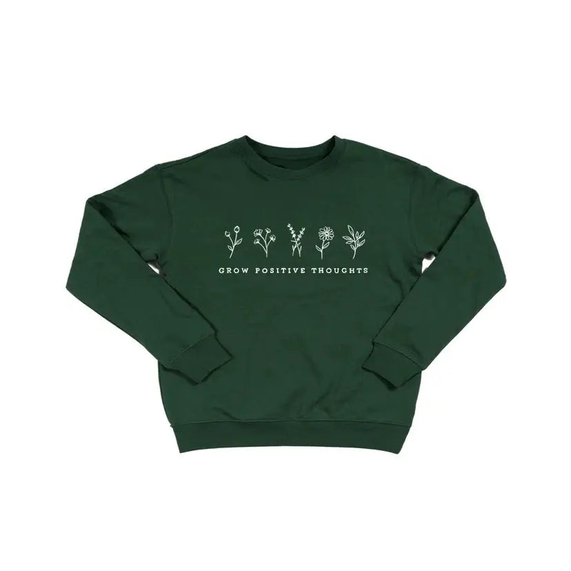 Grow Positive Vegan Sweatshirt - Green / S - SWEATSHIRT
