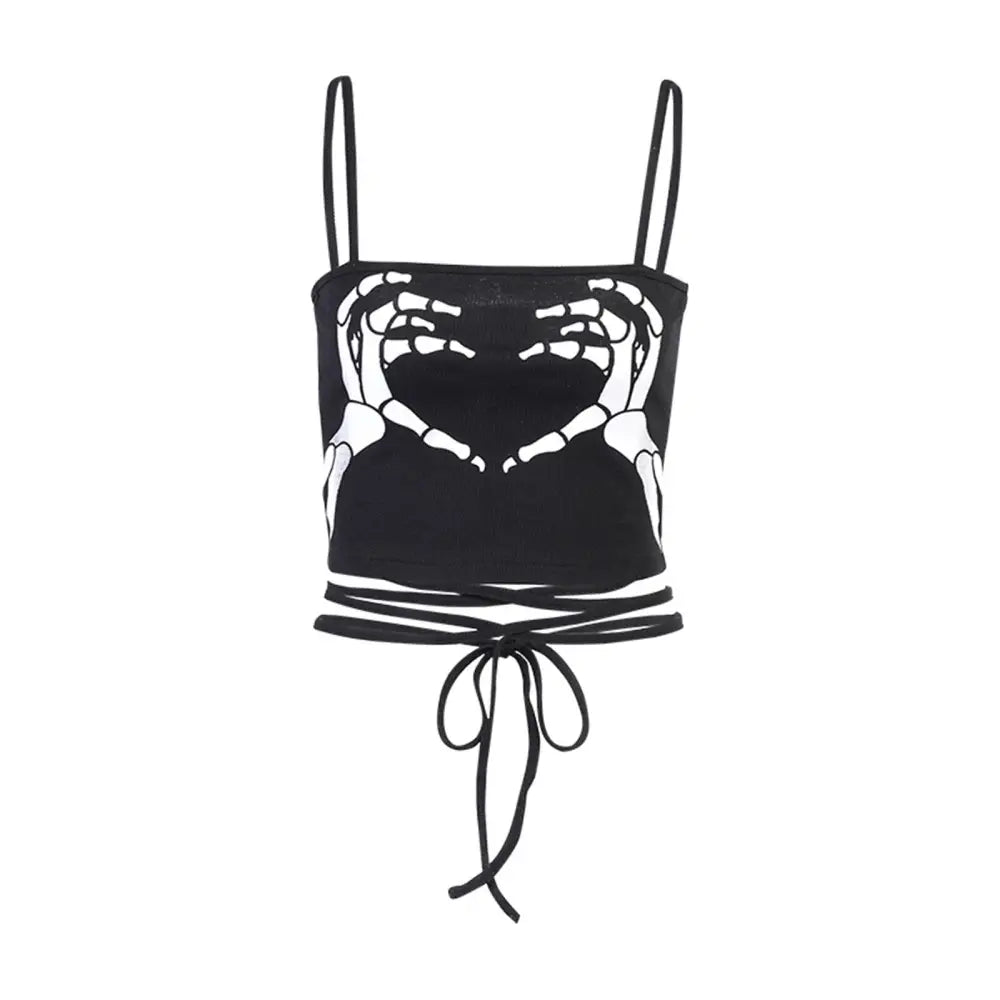 Grunge Aesthetic Crop Top for Casual Streetwear Style