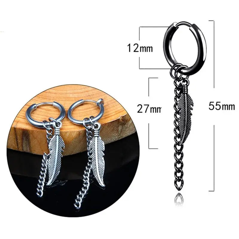 Grunge Style Punk Dagger Earrings