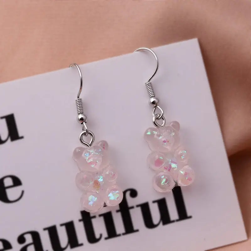 Gummy Bear Cartoon Dangle Earrings