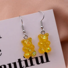 Gummy Bear Cartoon Dangle Earrings