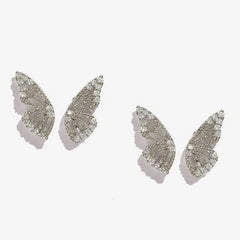 Half Butterfly Stud Earrings for Everyday Wear