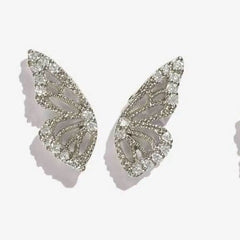 Half Butterfly Stud Earrings