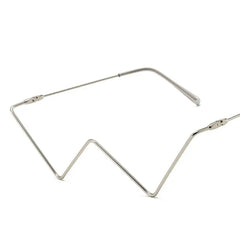 Half Triangle Decorative Metal Frame Glasses