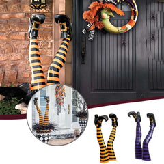 Halloween Evil Witch Legs Props Upside Down