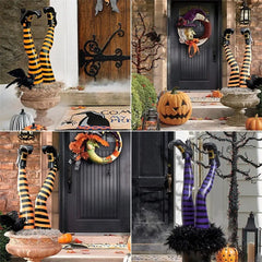 Halloween Evil Witch Legs Props Upside Down