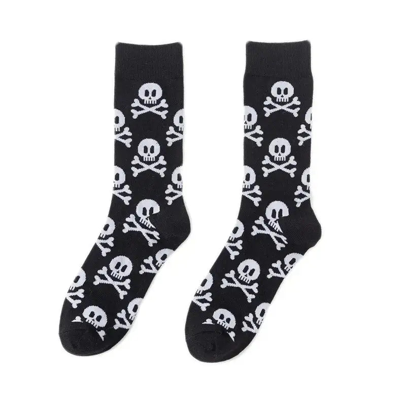 Halloween Funky Print Socks for Adults Black / 39-45