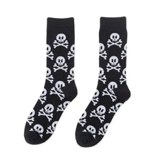 Halloween Funky Print Socks for Adults Black / 39-45