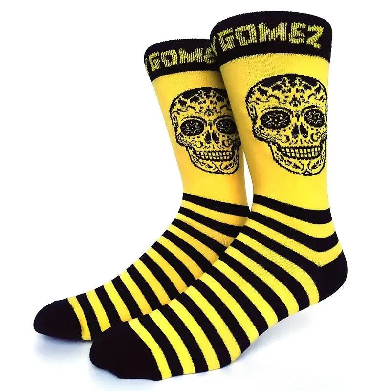 Halloween Funky Print Socks for Adults Yellow / 39-45