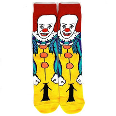 Halloween Funky Print Socks for Adults Yellow. / 39-45