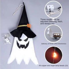 Halloween Light Wizard Hat Pendant Ghost Decorate