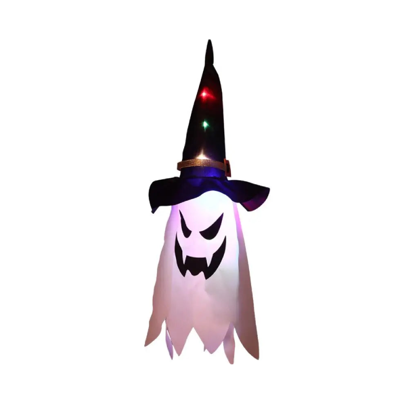 Halloween Light Wizard Hat Pendant Ghost Decorate