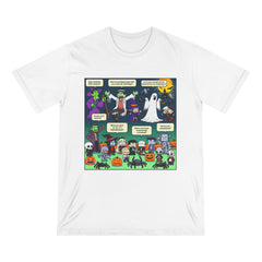 Halloween Meme T Shirt with Classic Icons White / XS