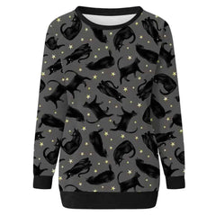 Halloween Print Long Sleeve Sweatshirt