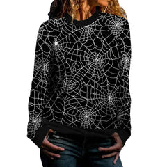 Halloween Print Long Sleeve Sweatshirt