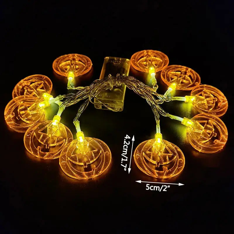 Halloween Pumpkin Ghost Spider Led Light