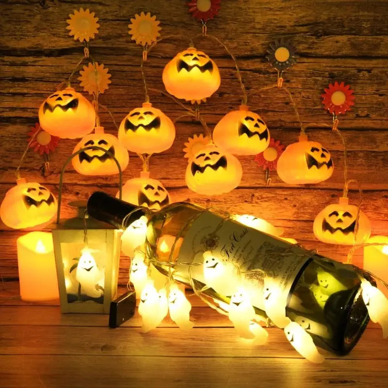 Halloween Pumpkin Ghost Spider Led Light