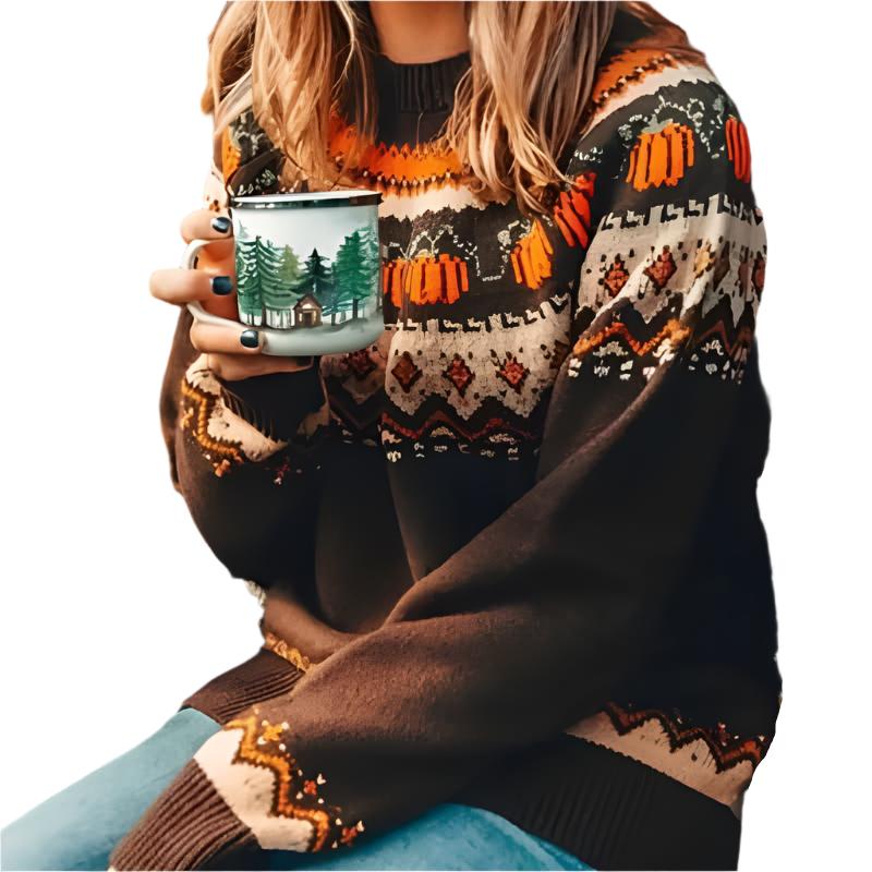 Halloween Soft Warm Pumpkin Sweater